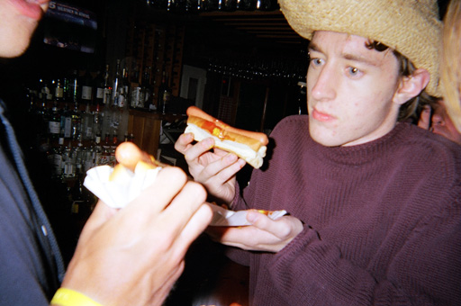it's a hot dog.